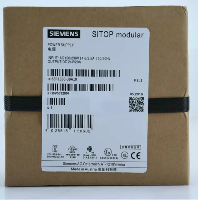 siemens 6EP1336-3BA10 SITOP Power supply 6EP1 336-3BA10