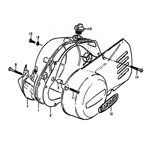 Visserie Moteur Pour Suzuki TS 125 (1979-1981) - TS125ER - Pièces D'occasion Japon