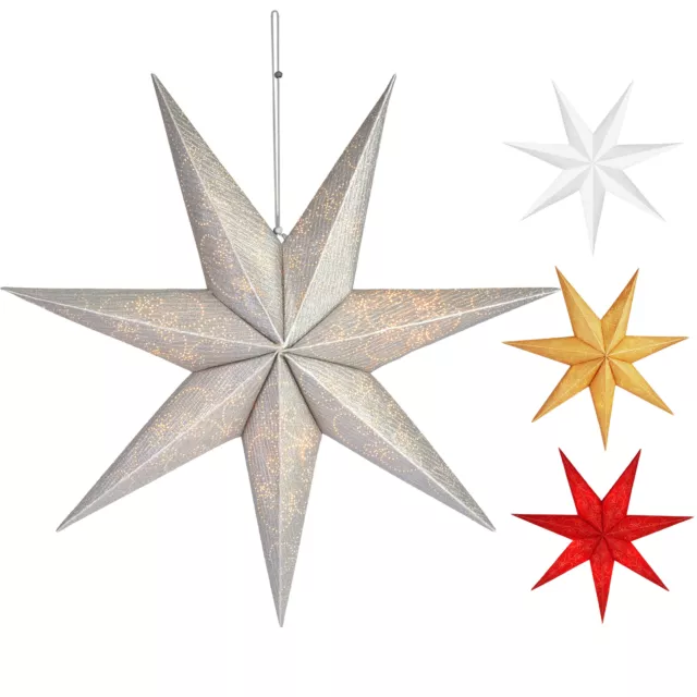 Linterna de Papel Estrella de Nueve Puntas 60 cm Pantalla de Navidad Adorno