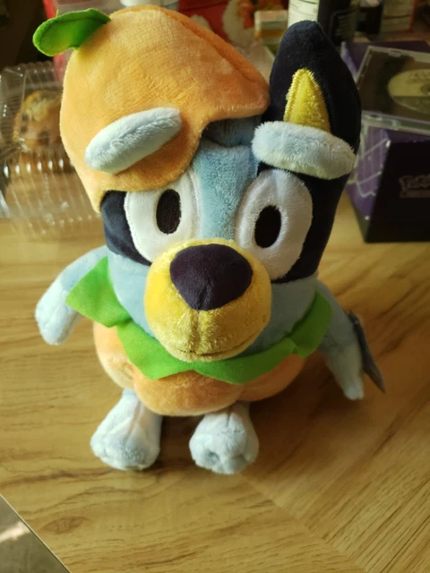 Cracker Barrel Blue Heeler Plush Toy BLUEY PUMPKIN COSTUME