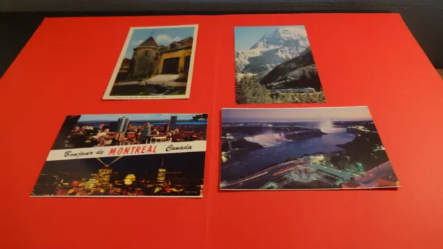 4 cartes postales anciennes - CANADA - LOT 2 - A VOIR