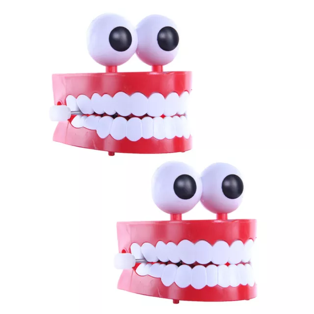 2 pz grandi denti bianchi plastica bambino divertente giocattolo scherzoso