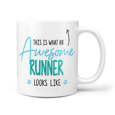 This Is What An Awesome RUNNER Looks Like Running Jogging Gym Gifts Gift Mug