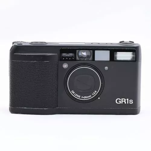 LCD Works [  NEAR  MINT  ] Ricoh GR1s Black 35mm Film Camera Point & Shoot JAPAN