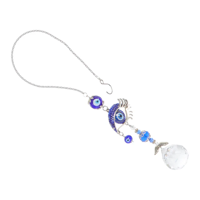 Ornements De Fenêtre Cristal Mauvais Œil Perles Breloques Fabrication Bijoux