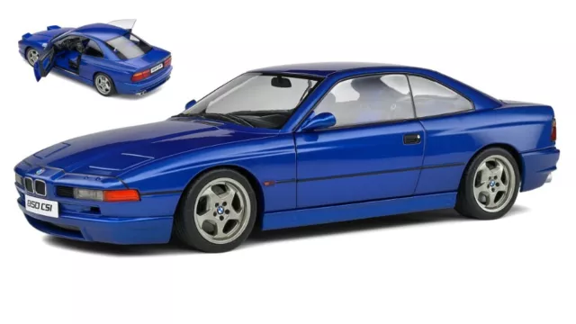 Modellauto Auto Maßstab 1:18 solido BMW 850 E31 Csi 1990 Blau diecast modellbau