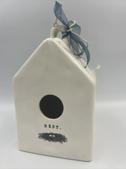 Rae Dunn NEST by Magenta Artisan Collection Ceramic Pottery Boutique Birdhouse