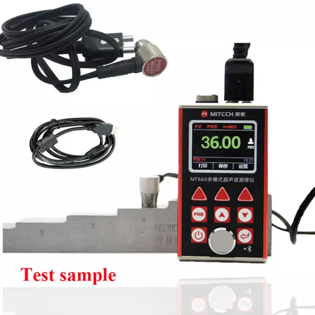 Multi Mode Metal Ultrasonic Thickness Gauge Tester Pulse-Echo Echo-Echo