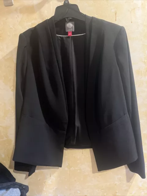 Vince Camuto Women's Milano Cape Style Black Blazer Sizes 12 Mrsp $159