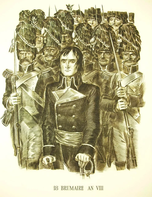 Napoleón Bonaparte De Condición Del 18 Brumaire Años VIII Albert Decaris 52cm