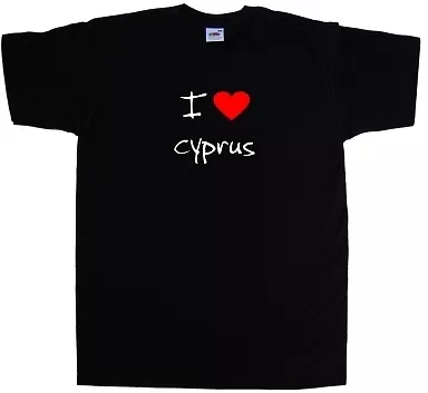 I Love Heart Cyprus T-Shirt