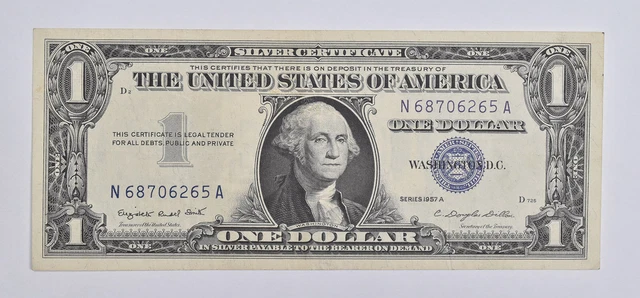 Crisp - 1957-A United States Dollar Currency $1 Silver Certificate *035