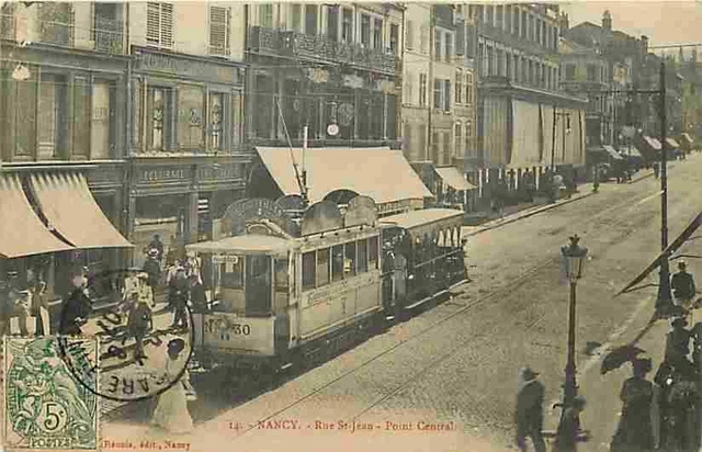 54 - Nancy - Rue Saint Jean - Central Point - Animãe - Tramway - CPA - See Scan