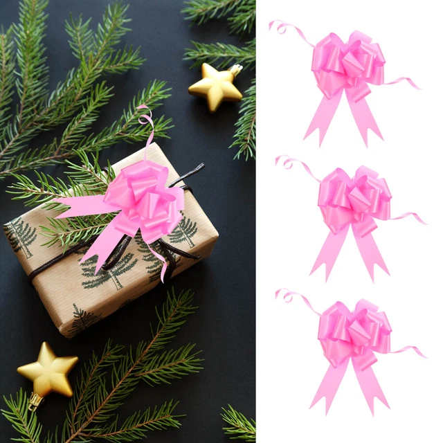 30 Pcs Present Knot Ribbon Bows Xmas Wrapping Bows Hand Drawn Flower Bow Wedding