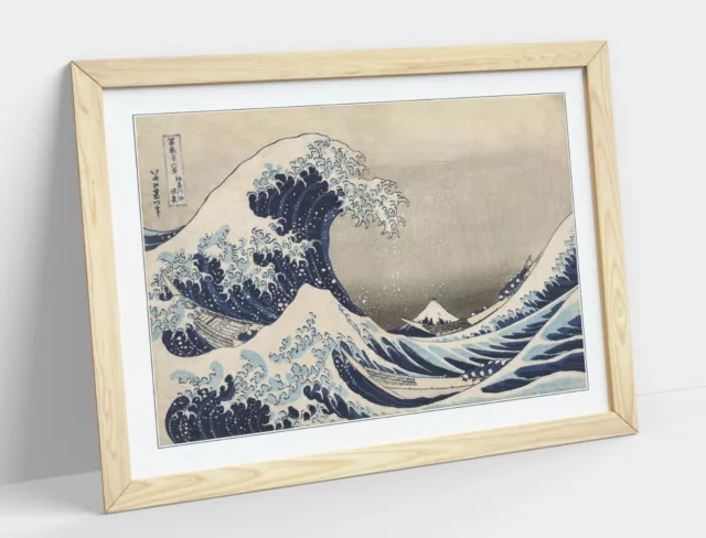 Hokusai, The Great Wave Off Kanagawa -Framed Art Poster Painting Print 4 Sizes 3