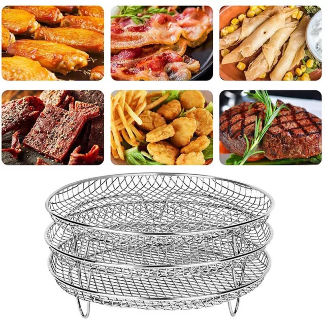 5-LAYER AIR FRYER Dehydrator Rack Food Grade Stainless Steel Grilling Rack  GO $41.73 - PicClick AU
