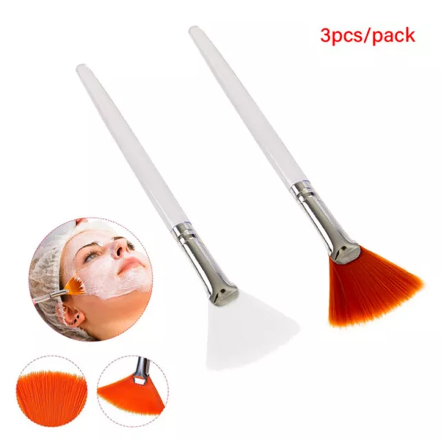 3/4pcs Practical Facial Brushes Makeup Brushes Soft Portable Cosmetic To'7H 2