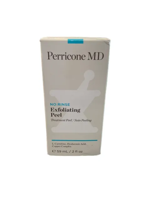 Peeling exfoliante sin enjuague Perricone con ácido hialurónico, 2 Fl. Oz. Nuevo sin sello