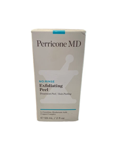 Peeling exfoliante sin enjuague Perricone con ácido hialurónico, 2 Fl. Oz. Nuevo sin sello