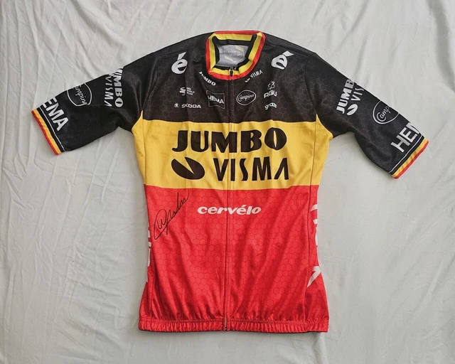 Maillot Cycliste VOS - Team Jumbo Visma Tour De France 2022 - Taille M Femme, Vert, Santini