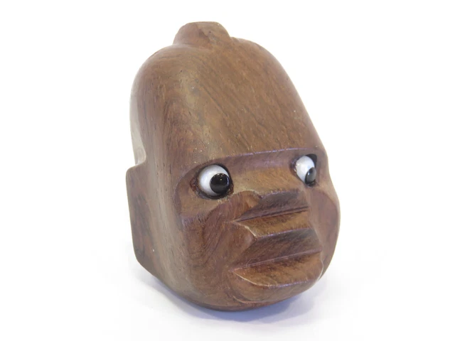 Bouchon De Bouteille Ancien – Tête D'âne En Bois Sculpté, Fantaisie
