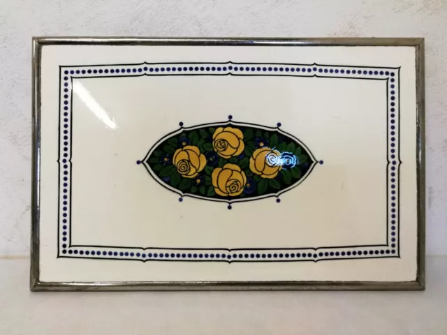 Dessous De Plat En Céramique François Chaty – Vallauris Années 60 – Motif Géométrique Beige