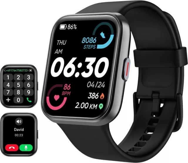 SMART WATCH FOR Men Women with Call Answer Dial 1.8 HD Screen