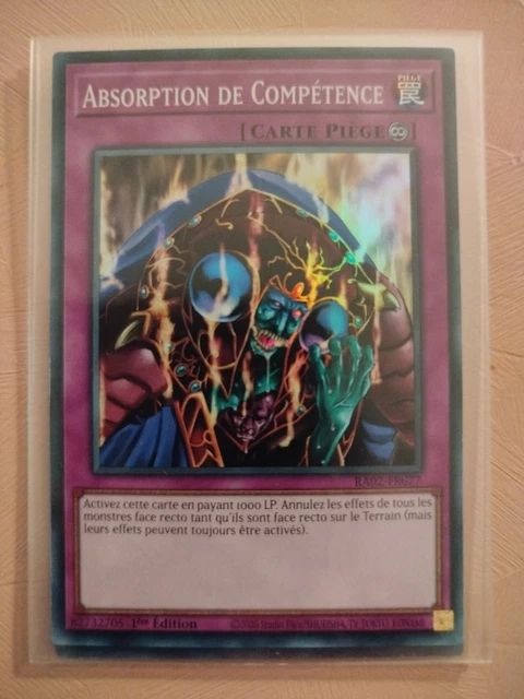 YU-GI-OH! ABSORPTION DE Compétence : UR RA02-FR077 EUR 1,45 - PicClick FR