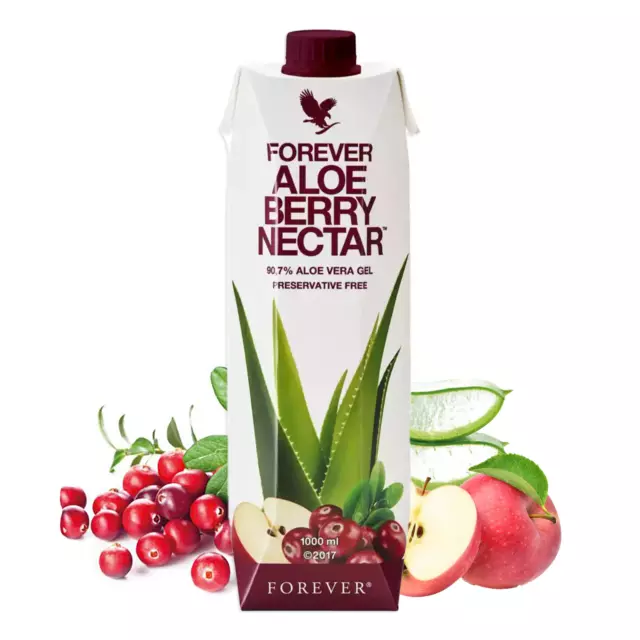 Forever Aloe Gel Berry Nectar 90,7% - Confort Urinaire et Circulatoire - 1000 ml