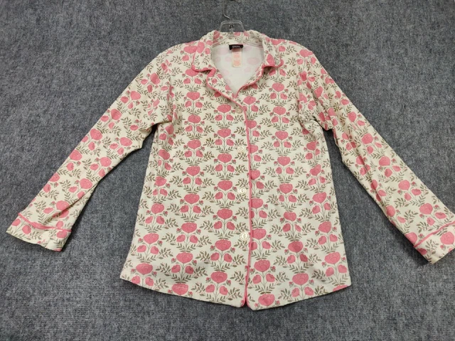 BED HEAD Pajama Top Womens Small S Exclusively for Neiman Marcus Pink Floral PJs