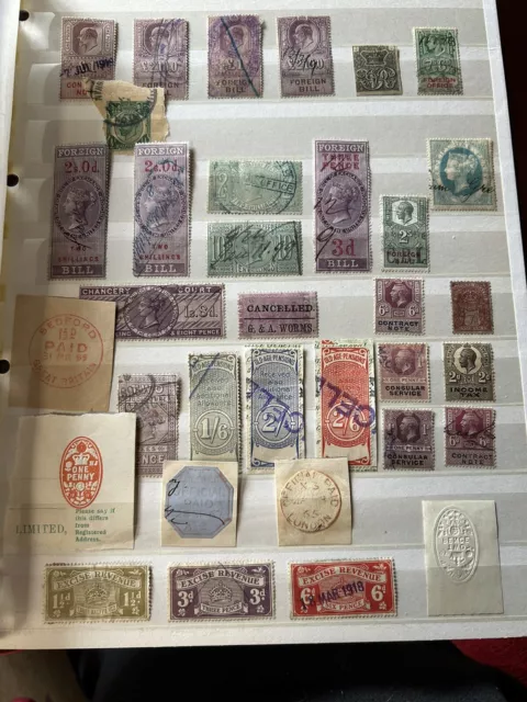 GB - Collection Of Fiscal / Revenue Stamps.