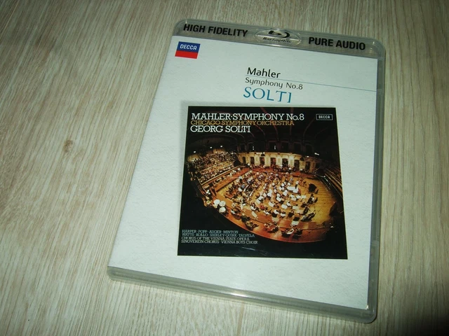 Solti : Mahler Symphony No.8 High Fidelity  Blu-Ray Pure Audio Disc 2013 Decca
