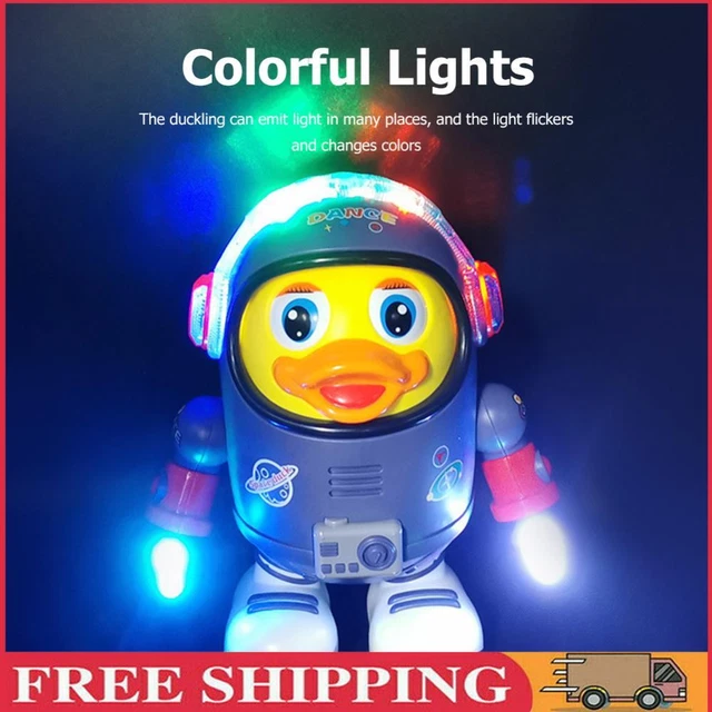 Electric Glowing Duck Doll Plastic with Music Light for Children Birthday Gift