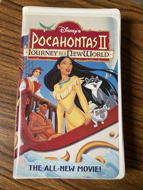 POCAHONTAS II 2 two WALT DISNEY used VHS movie JOURNEY to a NEW WORLD as is