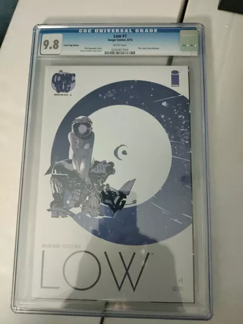 "LOW" #1 CGC 9.8 Image Comics  "The Comic Bug" variant cover 2014 White Pages