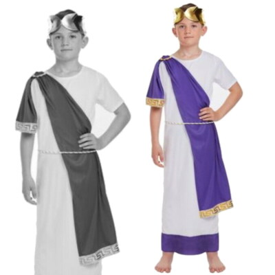 Amscan Ragazzi Antico Greco Romana Storico Cesare Imperatore Libro Giorno Costume 