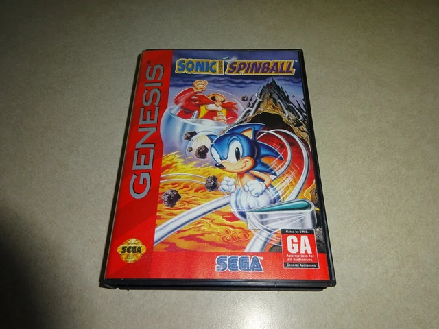 Jeu Sonic The Hedgehog Spinball - SEGA Megadrive - Bon état, Boîte & Instructions - Jeu D'action/aventure PEGI 3