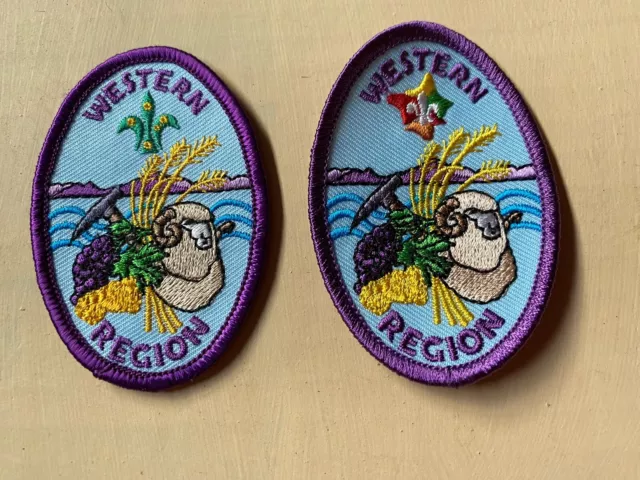 Australian scout badges - Western Region (pair)