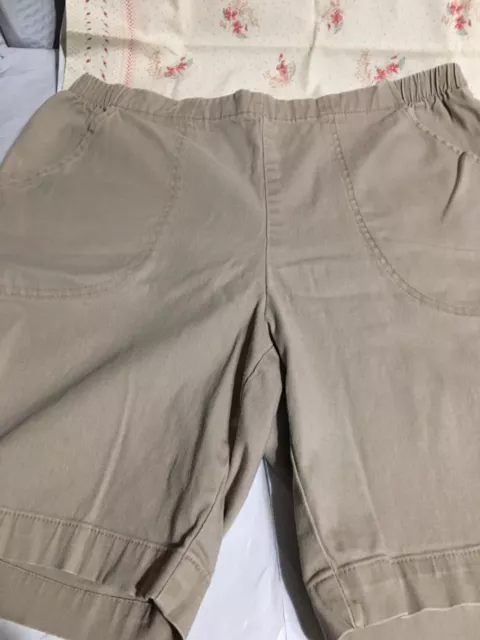 Just My Size Shorts 16W Womens Plus Size Bermuda Shorts 1X Elastic Waist