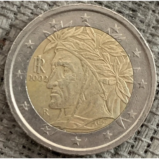 1 Cent Münze Aus Italien Fehlprägung 2002 2 EURO MÜNZE 2002 italien dante alighieri Fehlprägung EUR 2.000,00
