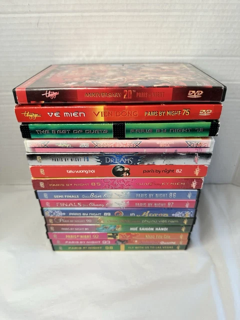 15 Paris By Night DVD Lot Bundle Asia, Various Music Lot - Vietnamese Live Shows