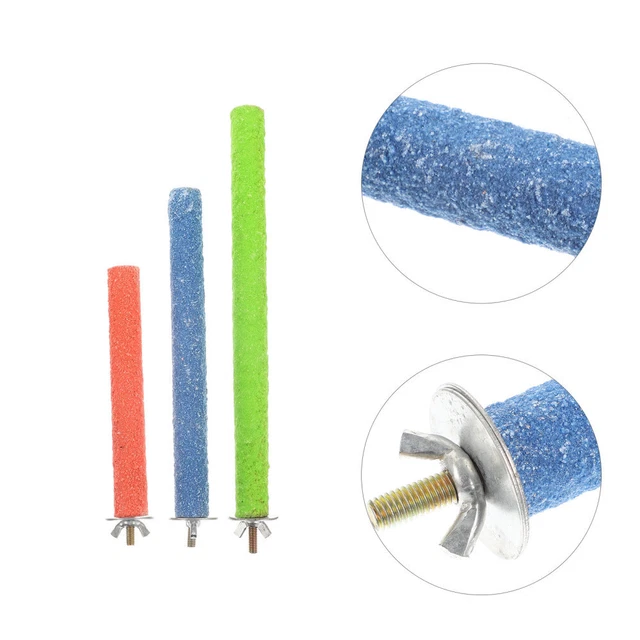 3 Pcs Vogelständer Bar Protokoll Holzstange Seil Barsch Sittichständer Aus