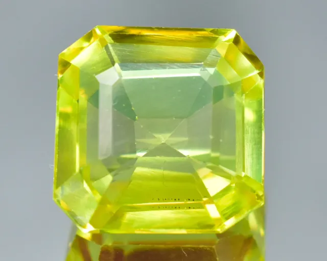 Natural Tanzania Yellow Sapphire 11.00 Ct Radiant Cut Certified Loose Gemstone