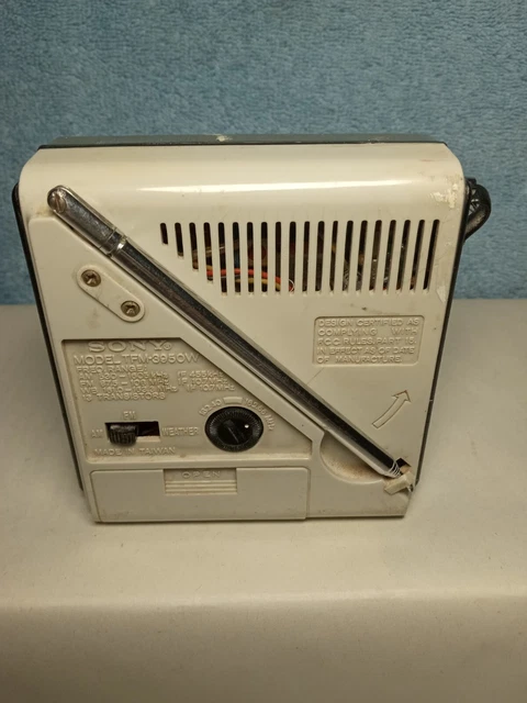 SONY WEATHER SOLID State AM/FM Radio Model TFM-3950W Silver $20.84 ...