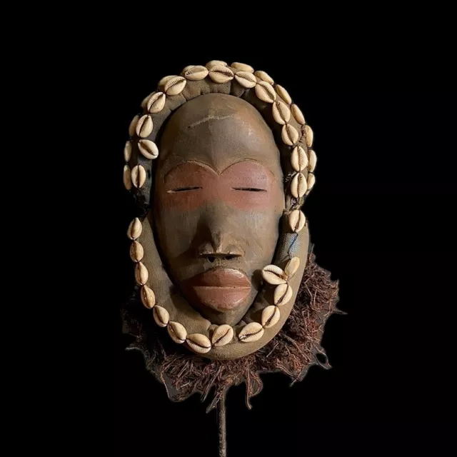 African Tribal Face Hand Carved Art African masks dan named zapke -9041