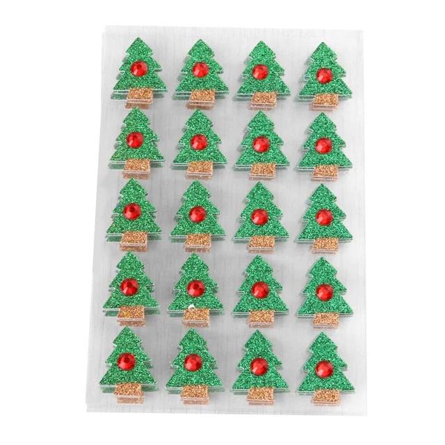 2x Weihnachten Kleine Geschenke Glitter Aufkleber Weihnachten Wand Abziehbilder 3