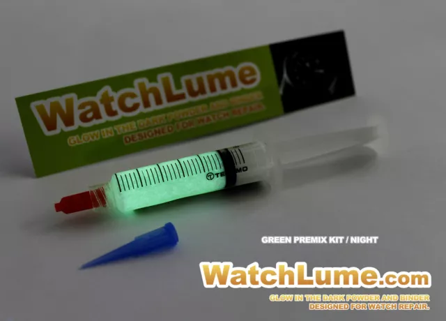 Watchlume Glow In Dark Paint For Watch Hands Premixed Re-Lume Kit Paint Luminous