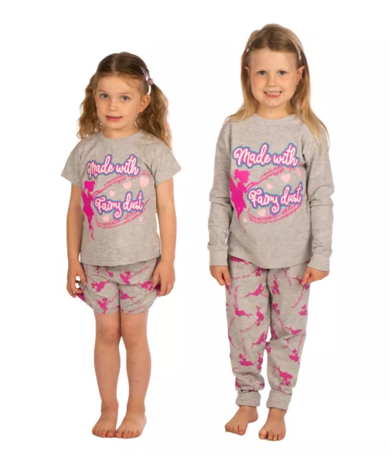 Girls Pyjamas Long and Short 'Fairy Dust' 5-13 Years 100% Cotton