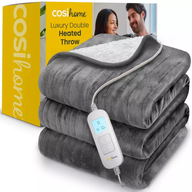 Cosi Home Manta Eléctrica Grande 200x150cm Tamaño Doble