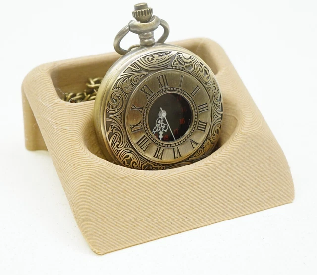 Orologio da Tasca Tavolo & Scrivania Superficie Display Supporto W/Catena Indent
